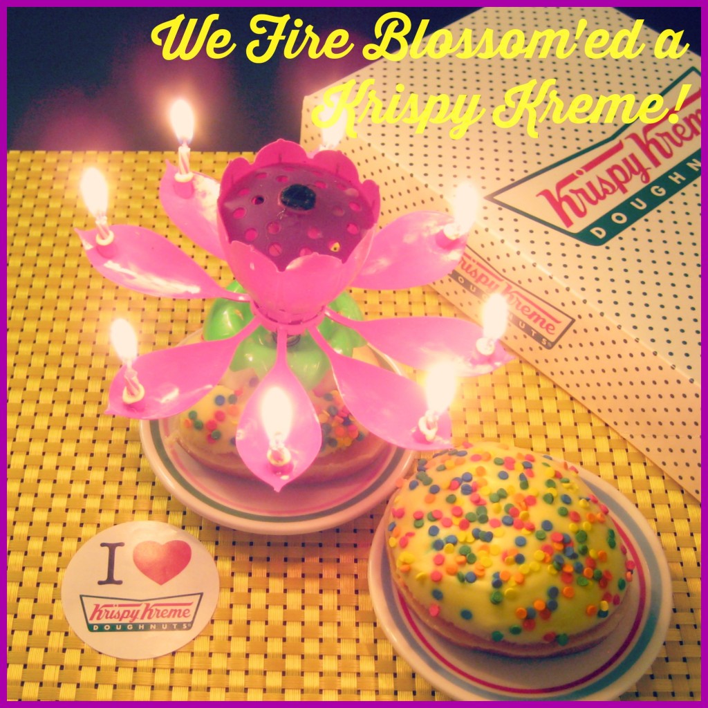 Fire Blossomed Krispy Kreme - Fire Blossom Candle