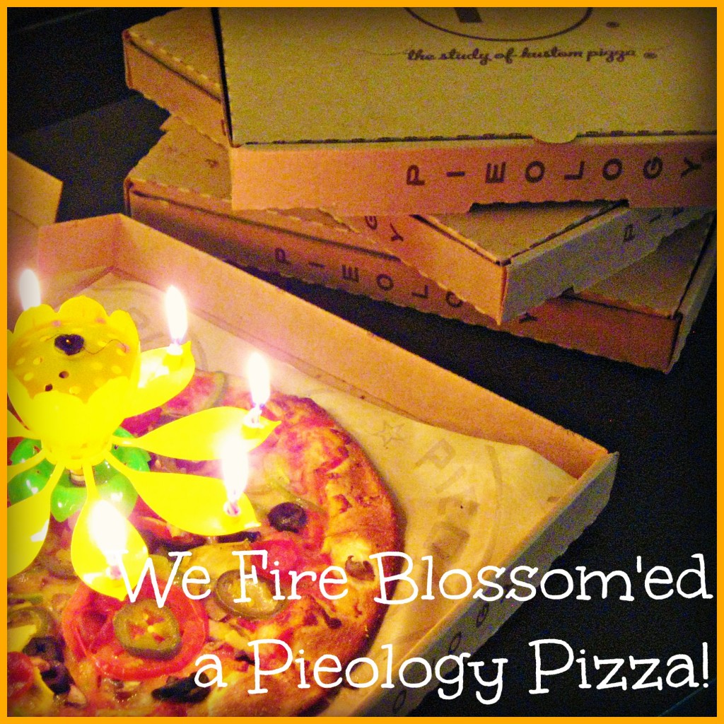 Fire Blossomed Pieology Pizza - Fire Blossom Candle