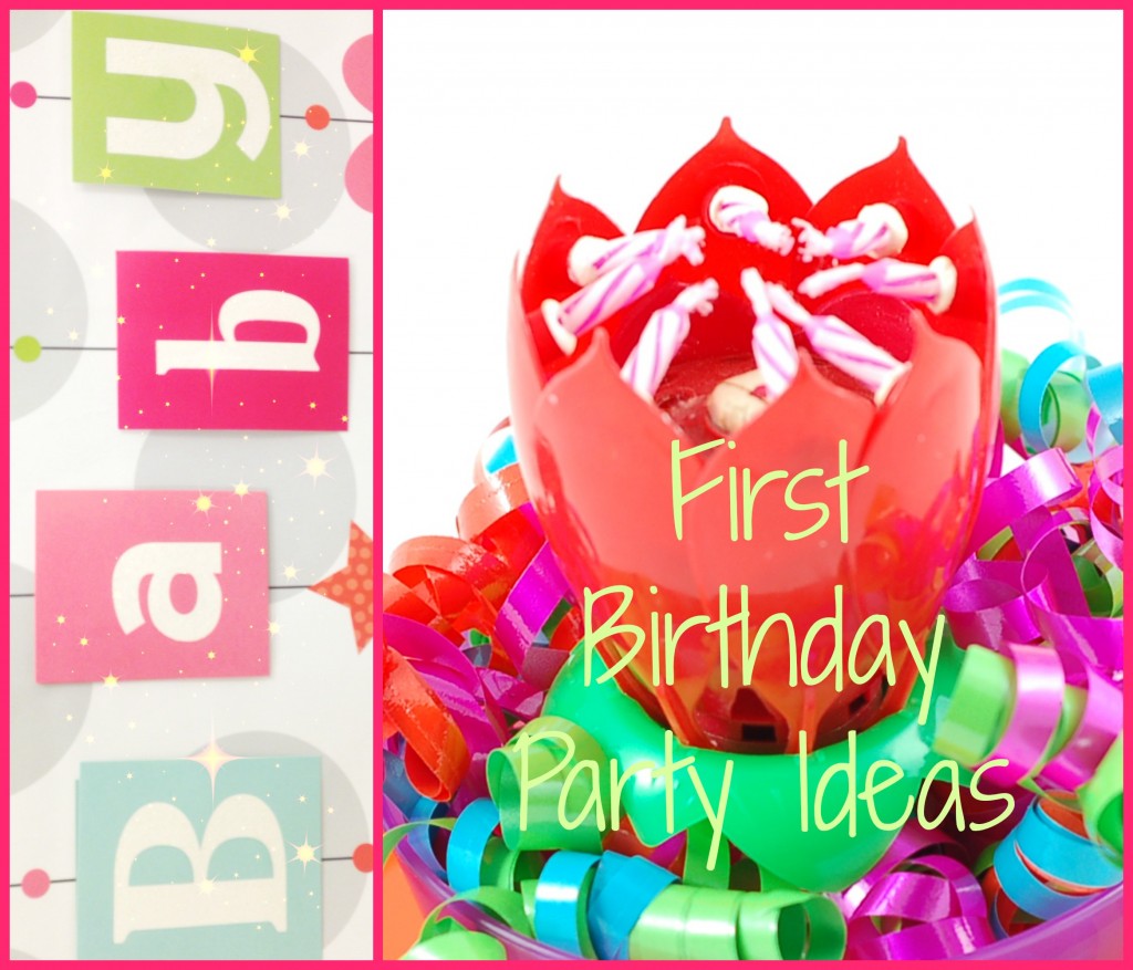 First Birthday Party Ideas - Fire Blossom Candle