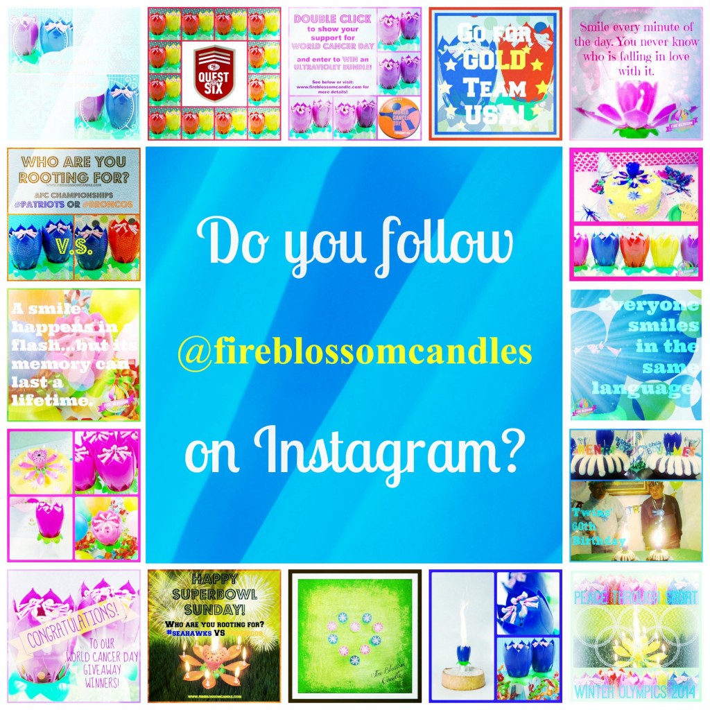 Instagram Follow - Fire Blossom Candle
