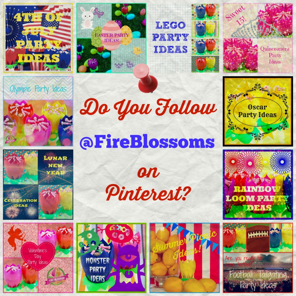 Pinterest Follow - Fire Blossom Candle
